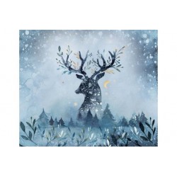 TORBA NA RAMIĘ - 45x50 czaszki czarne