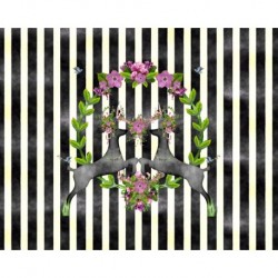 TORBA NA RAMIĘ - 45x50 czaszki czarne