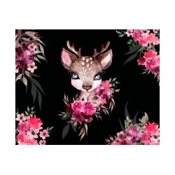 TORBA NA RAMIĘ - 45x50 czaszki czarne