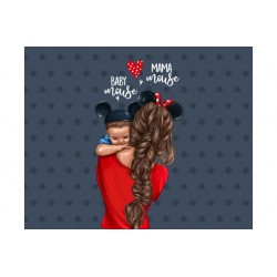 TORBA NA RAMIĘ - 45x50 czaszki czarne