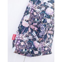 Torba na ramię 45x50 fioletowe ważki