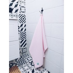 Ręcznik waflowy 70x100 - JASNY RÓŻOWY 100% bawełna