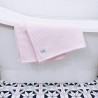 Ręcznik waflowy kąpielowy 100x150 duży - JASNY RÓŻOWY 100% bawełna
