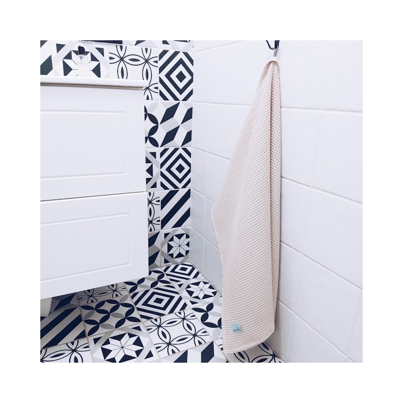 Ręcznik waflowy 70x100 - CIEMNY ECRU 100% bawełna