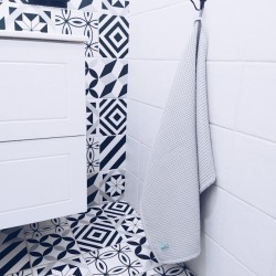 Ręcznik waflowy 70x100 - JASNY SZARY 100% bawełna