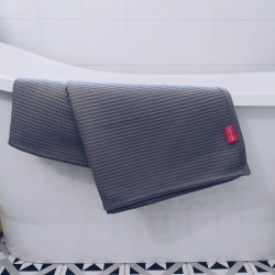 Ręcznik waflowy kąpielowy 100x150 duży - CIEMNY SZARY 100% bawełna