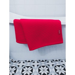 Ręcznik waflowy kąpielowy 100x150 duży - CZERWONY 100% bawełna