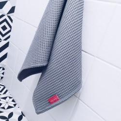 Ręcznik bawełna wafelek 45x95 ciemny szary