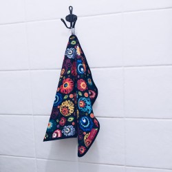 Ręcznik bambusowy do twarzy 37x50 - Łowickie kwiaty