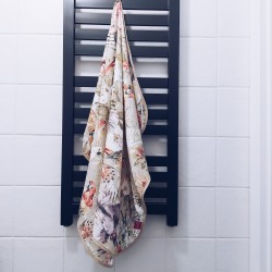 Ręcznik bambusowy do włosów 75x100 - Papugi