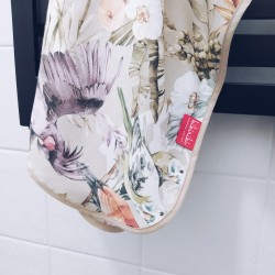 Ręcznik bambusowy do włosów 75x100 - Papugi