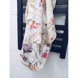 Ręcznik bambusowy do włosów 75x100 - Papugi