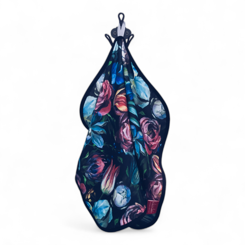 Ręcznik bambusowy to twarzy 37x50 - Barokowe kwiaty