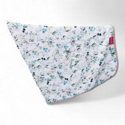 Ręcznik bambusowy do ciała 100x150 - Biały kwiaty