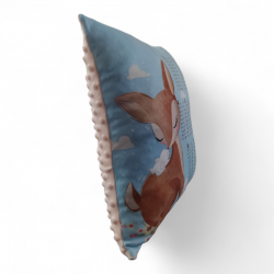 Poduszka z tabliczką mnożenia 40x40 - Brązowa sarenka