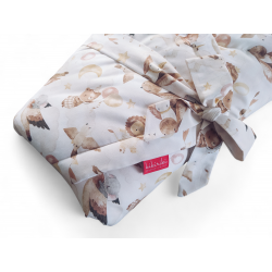 Rożek dziecięcy 70x70 - bawełna lewki i misie + minky