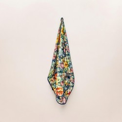 Ręcznik bambusowy do włosów 75x100 - Łąka kwiatów