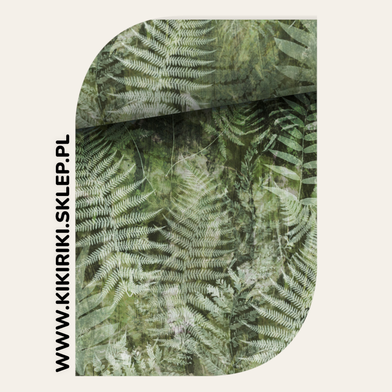 Zestaw ręczników bambusowy - Zielone paprocie