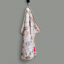 Ręcznik bambusowy do twarzy 37x50 - Różowe króliczki