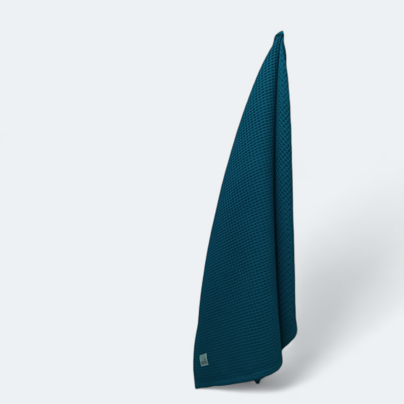 Ręcznik waflowy 70x100 - NIEBIESKI MORSKI 100% bawełna