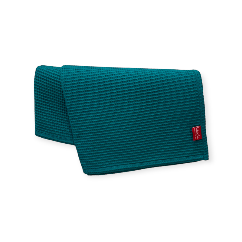 Ręcznik kąpielowy 100x150 duży, waflowy 100% bawełna - NIEBIESKI MORSKI