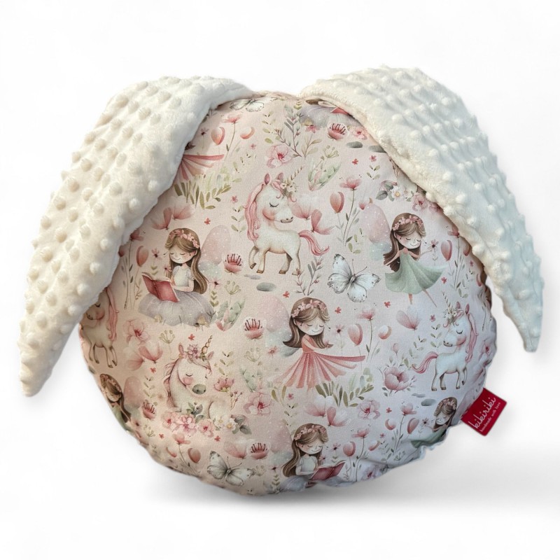 Poduszka z uszkami - Wróżki i jednorożce