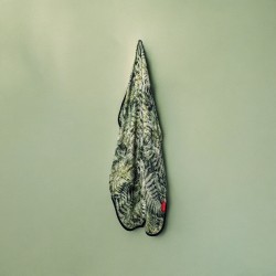 Ręcznik bambusowy do włosów 75x100 - Zielone paprocie