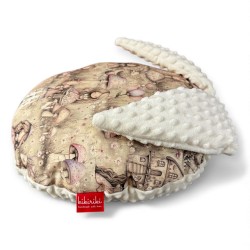 Poduszka z uszkami - smocze królestwo - ecru