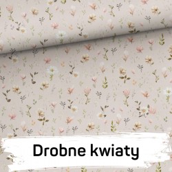 Ręcznik bambusowy do twarzy 37x50 - drobne kwiaty