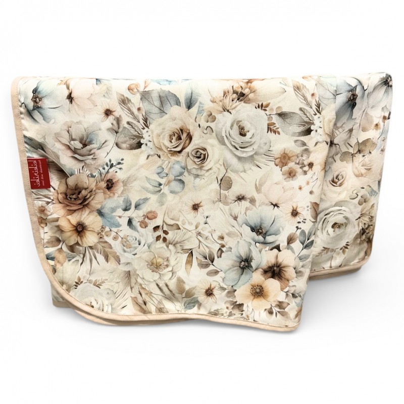 Ręcznik bambusowy do ciała 100x150 - Boho kwiaty