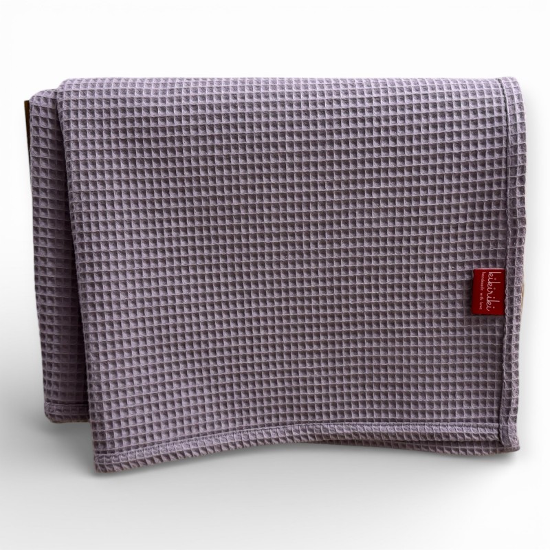 Ręcznik kąpielowy 100x150 duży - bawełna wafelek FIOLET