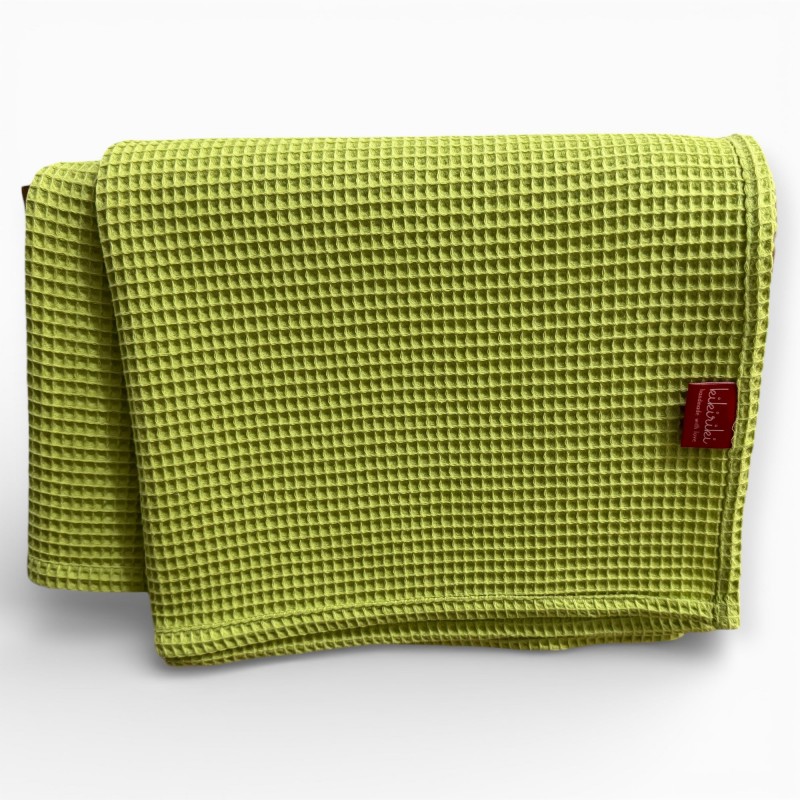 Ręcznik kąpielowy 100x150 duży - bawełna wafelek LIMONKA