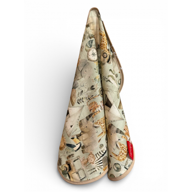 Ręcznik bambusowy do twarzy 37x50 - Zielone safari