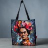 Torba na ramię 45x50 - FRIDA I KWIATY