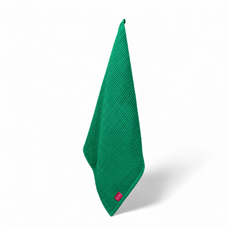 Ręcznik 45x95 bawełna wafel - intensywna zieleń